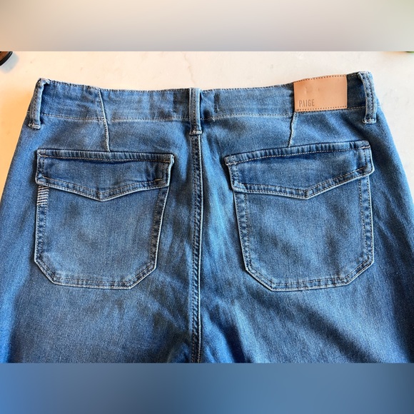 PAIGE Anthropologie Mayslie Low-Rise Joggers denim jeans 28 - Picture 9 of 12